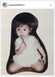 橋本マナミ1歳の時の写真